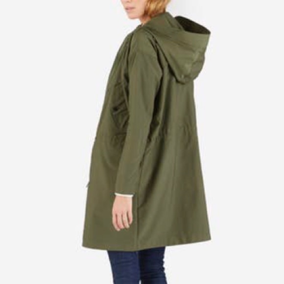 Everlane Olive Hooded Utility Jacket - Picture 2 of 8